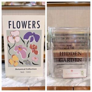 ✨NEW🌼Target Bullseye Playground 2024 Ivory Flowers Book Box and Book Vase📚